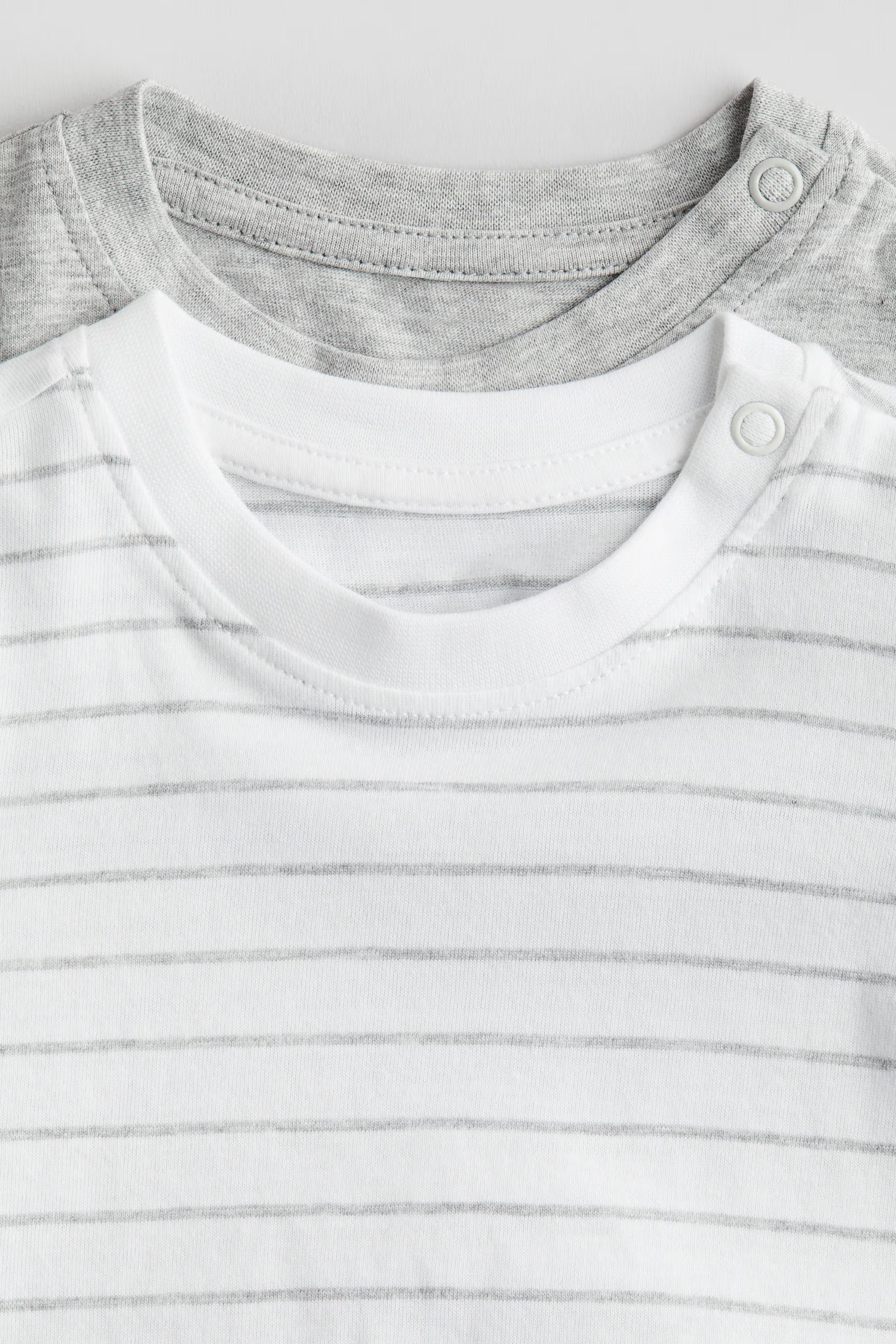 2-pack Long-sleeved Jersey Shirts - Navy blue/striped - Kids | H&M US | H&M (US + CA)