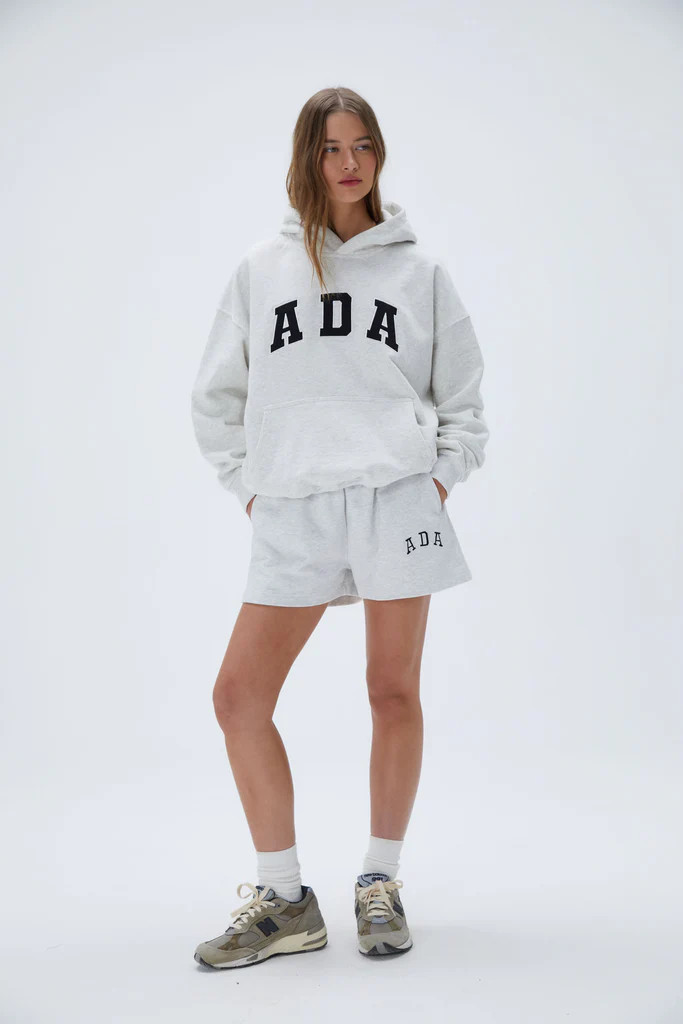 ADA Sweat Shorts - Light Grey Melange | Adanola UK