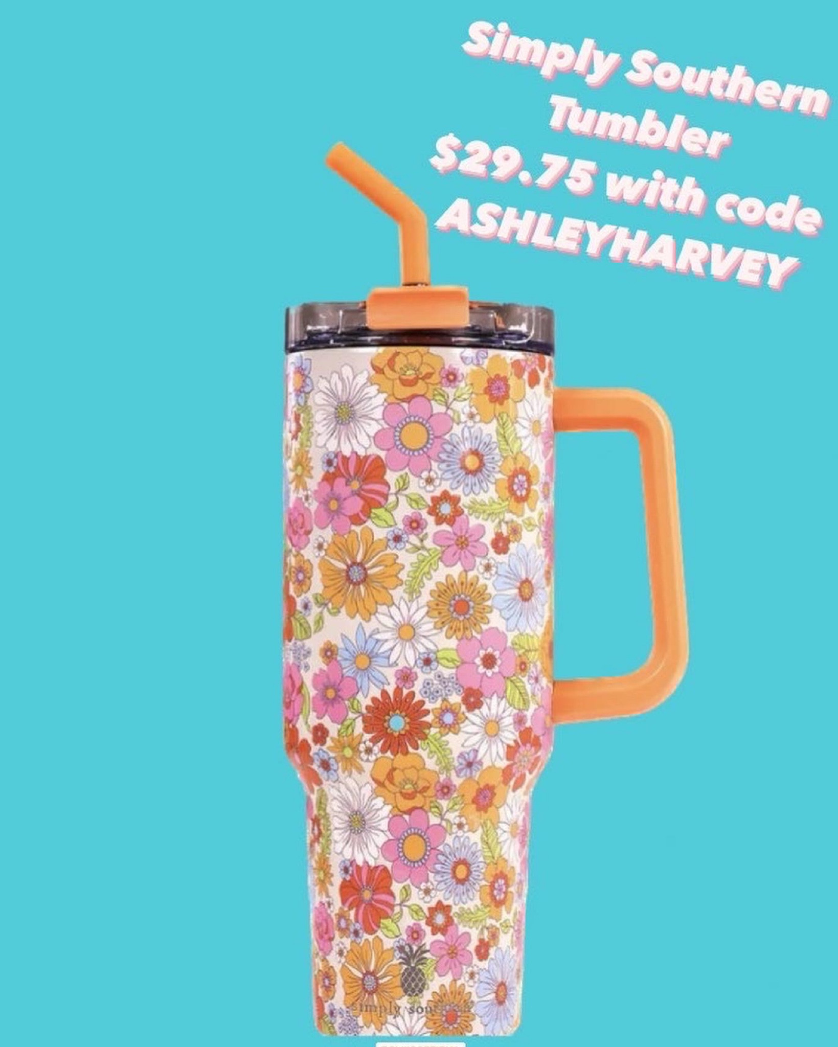 How cute is this floral tumbler 
Discount code on photo 

#LTKfamily #LTKfindsunder50 #LTKGiftGuide