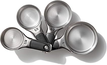 Amazon.com: OXO Good Grips 4 Piece Stainless Steel Measuring Cups with Magnetic Snaps: Home & Kit... | Amazon (US)