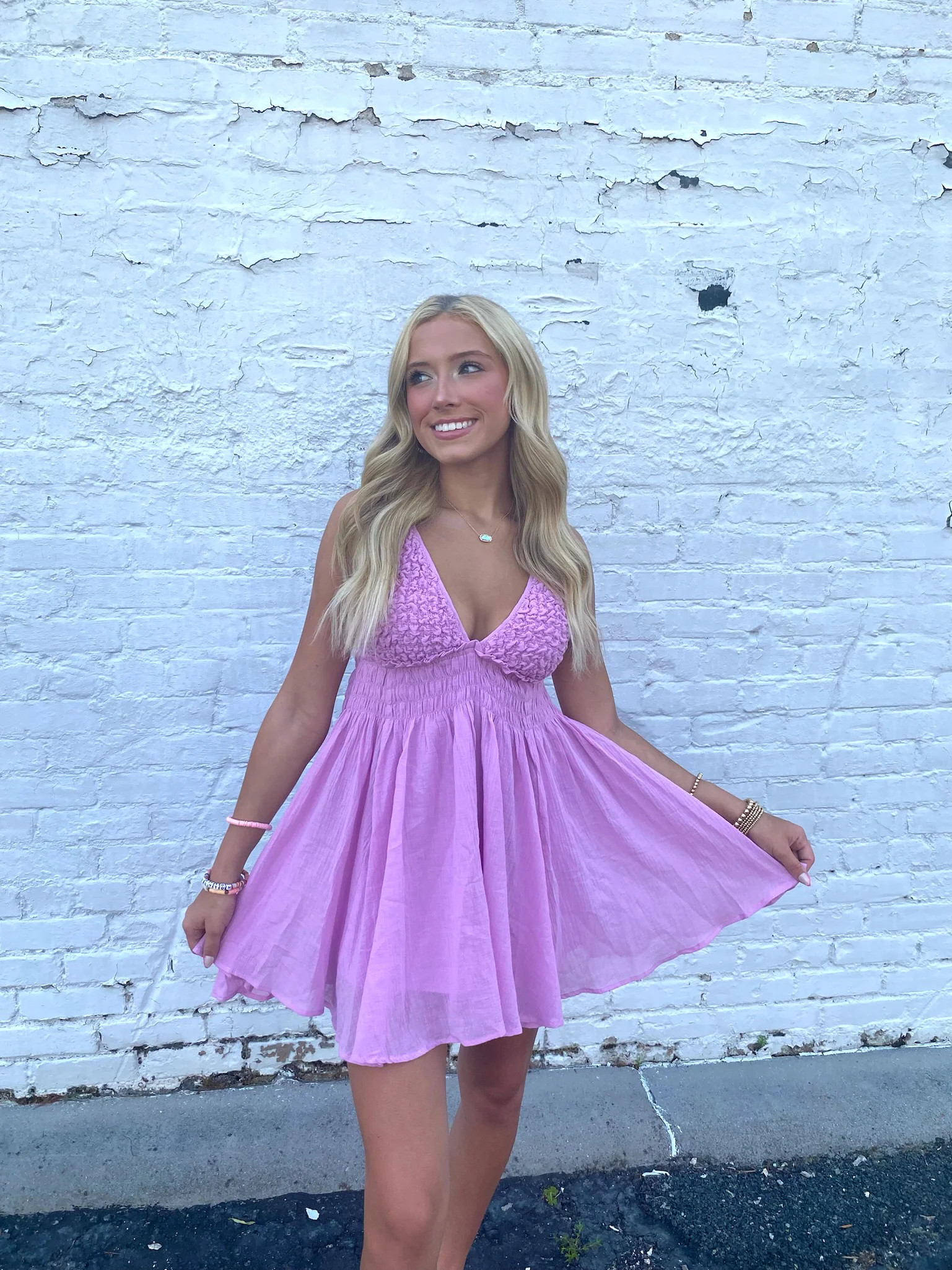 Summertime Mini Dress in Lilac | Ave + Liv Boutique