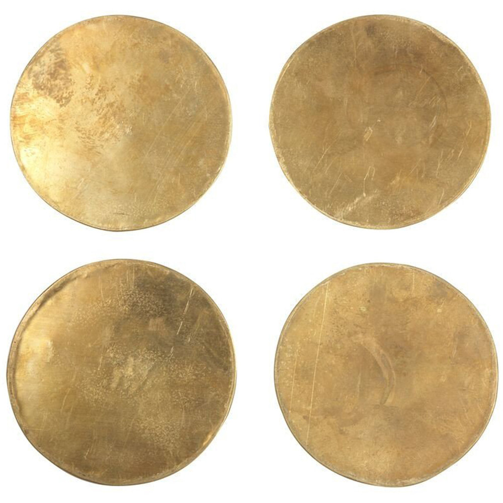 Solid Brass Coasters Set of 4 | goop