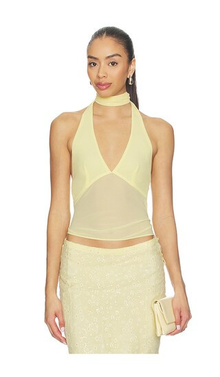MAJORELLE Riviera Top in Lemon. - size L | Revolve Clothing (Global)