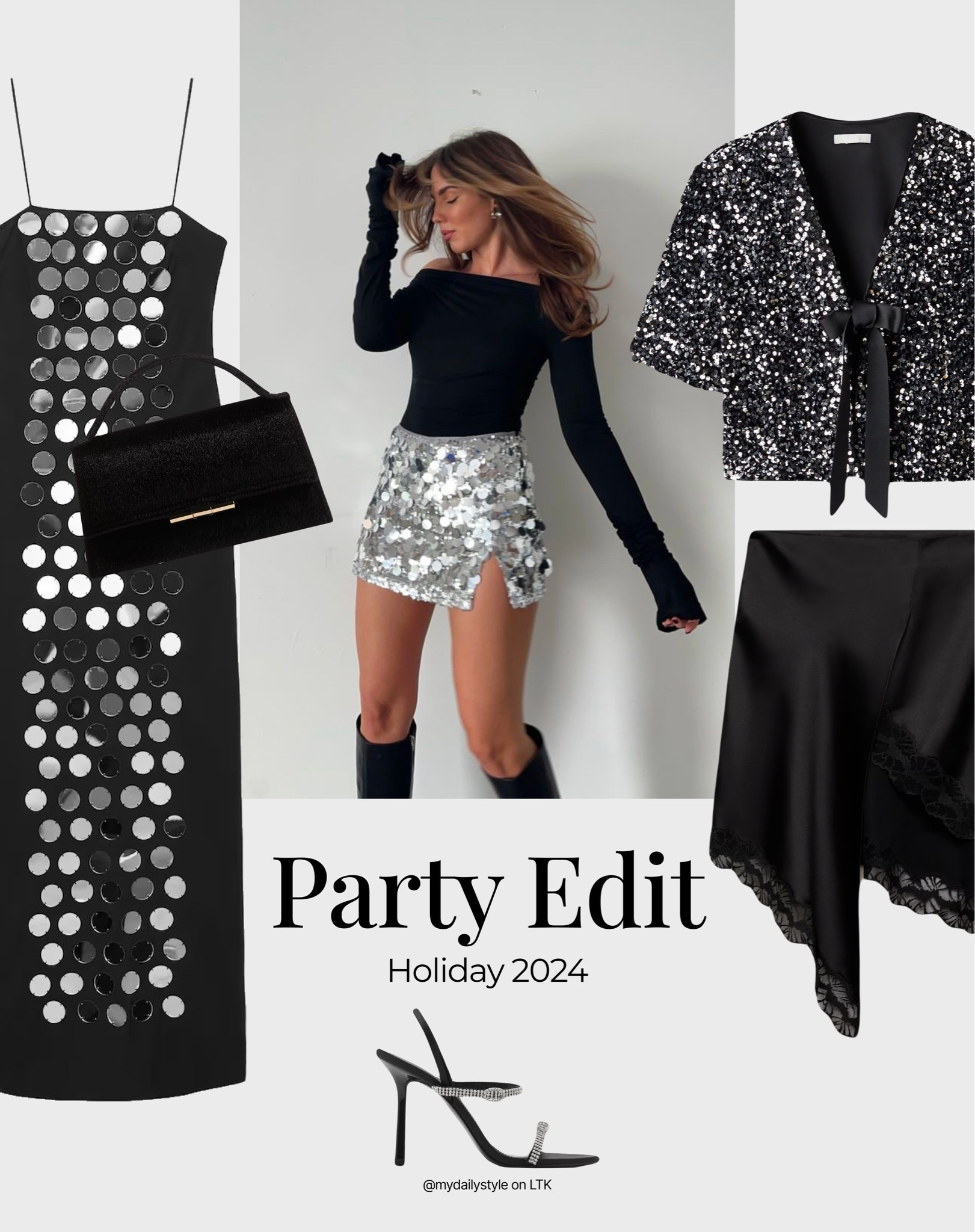 My Holiday 2024 Edit is here! Discover fabulous party dressing selection full of sequins, satin, gold  🖤

Check out more styling ideas in my profile. 

Tags: night look, holiday 2024, party dressing, party look, sequin, holiday outfits, fall style, winter style, winter fit, pre-fall, autumn style, fall outfit, autumn outfit, fall fashion, autumn fashion, easy styling, simple everyday look, chic & basic outfit, Parisian look, casual outfit, capsule wardrobe, office look, brunch style, high street. 

#LTKpartywear #LTKstyletip #LTKwinter
