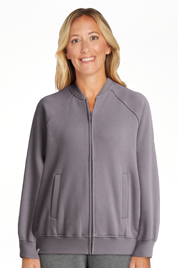Athletic Works Women's Zip Front Fleece Bomber Jacket, Sizes XS-XXXL | Walmart (US)