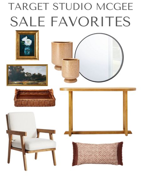 Target Studio McGee sale items!  Home decor pieces are part of Target Circle offer, so make sure to download that!

Home decor 
Target home
Artwork 
Pillows
Console table
Mirror 
Armchair 

#LTKhome #LTKsalealert #LTKunder50