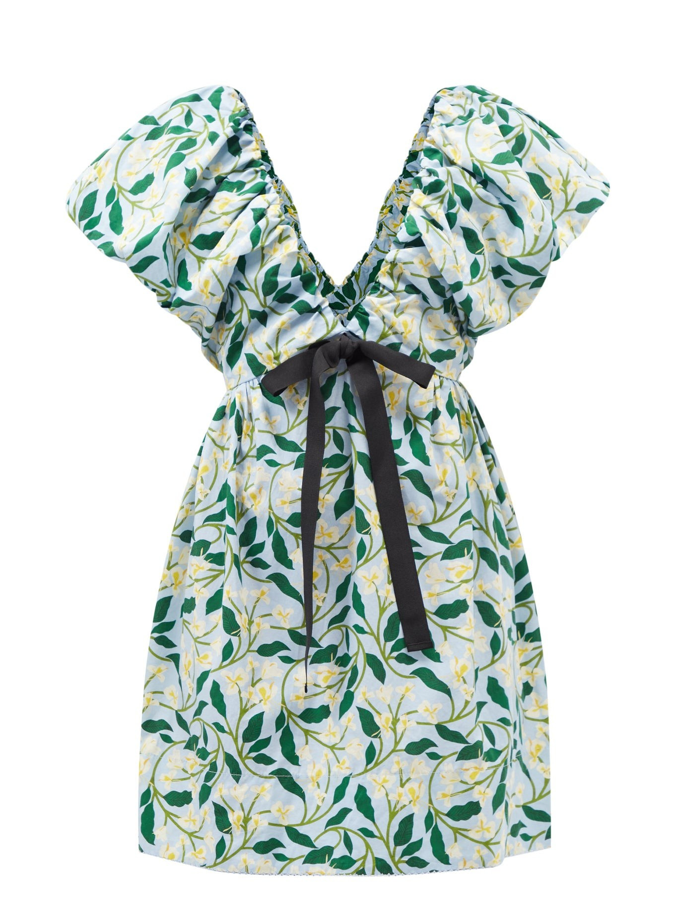 Horizonte floral-print cotton-poplin mini dress | Agua by Agua Bendita | Matches (US)