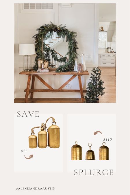 Save or splurge on my gold bells! Love these viral decor bells for the season

Home finds, neutral Christmas style, Pottery Barn Christmas, gold detail, gold bells, Amazon Christmas style, save or splurge, deal of the day, affordable finds, neutral aesthetic, Christmas decor, entry way details, shop the look!

#LTKHoliday #LTKSeasonal #LTKGiftGuide