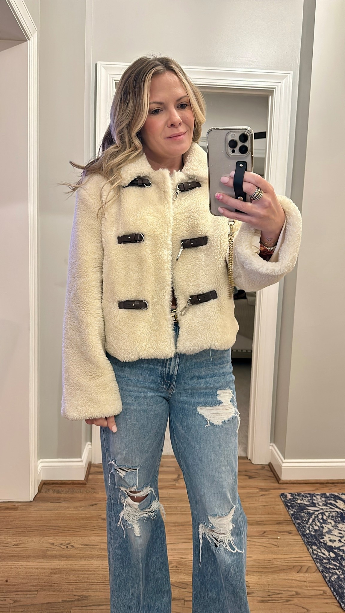 French connection Alex faux shearling jacket 

#LTKootd #LTKOver40 #LTKSeasonal