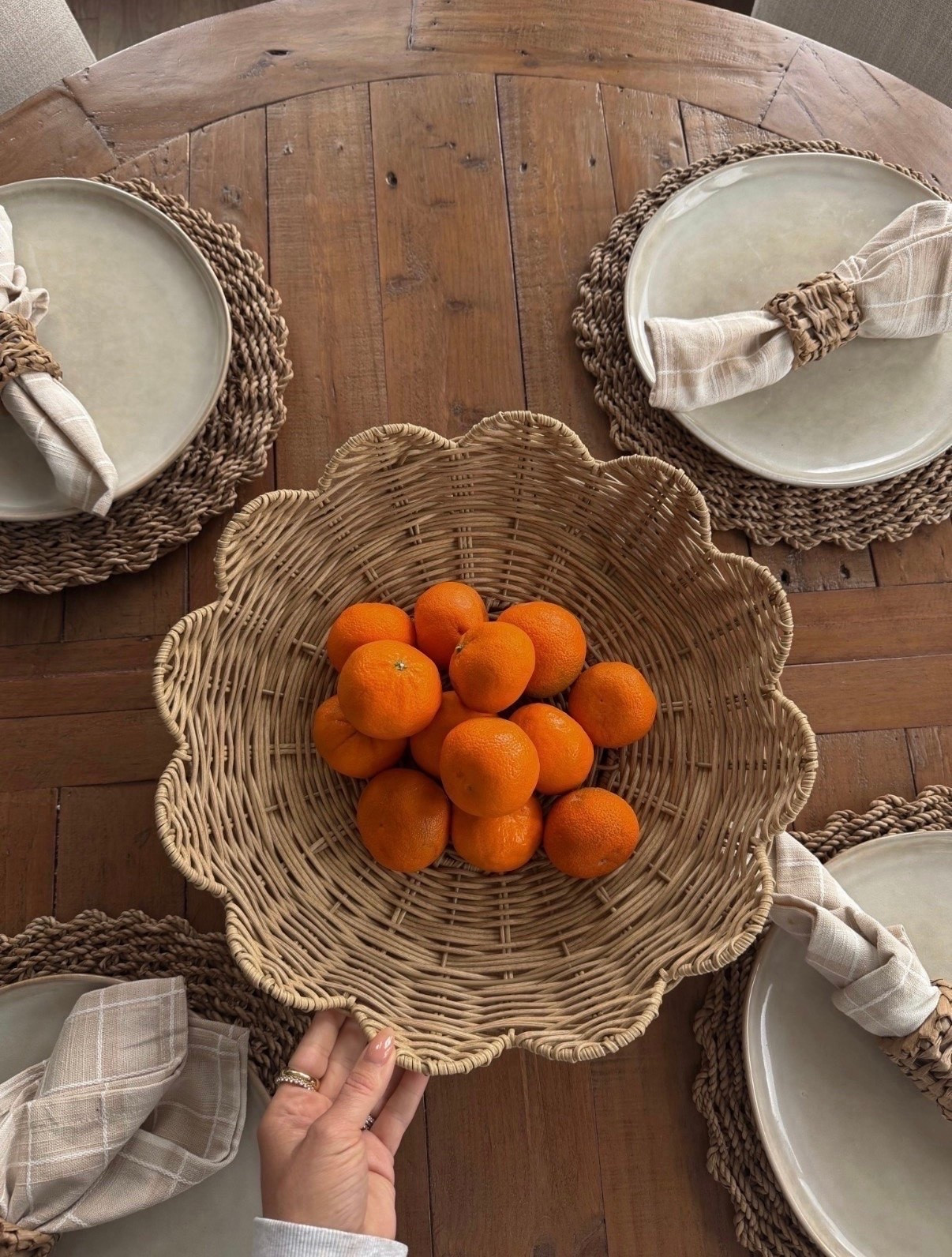 Fruit basket with scalloped edges 🍊

#LTKdayinmylife #LTKHome #LTKSeasonal