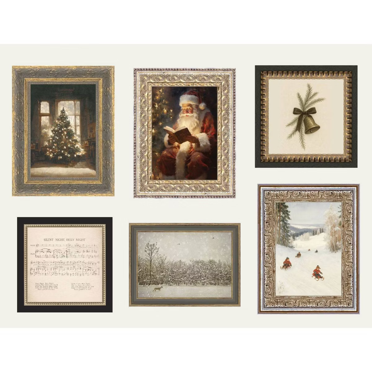Petal Lane 6pc Christmas Wall Art Set | Target