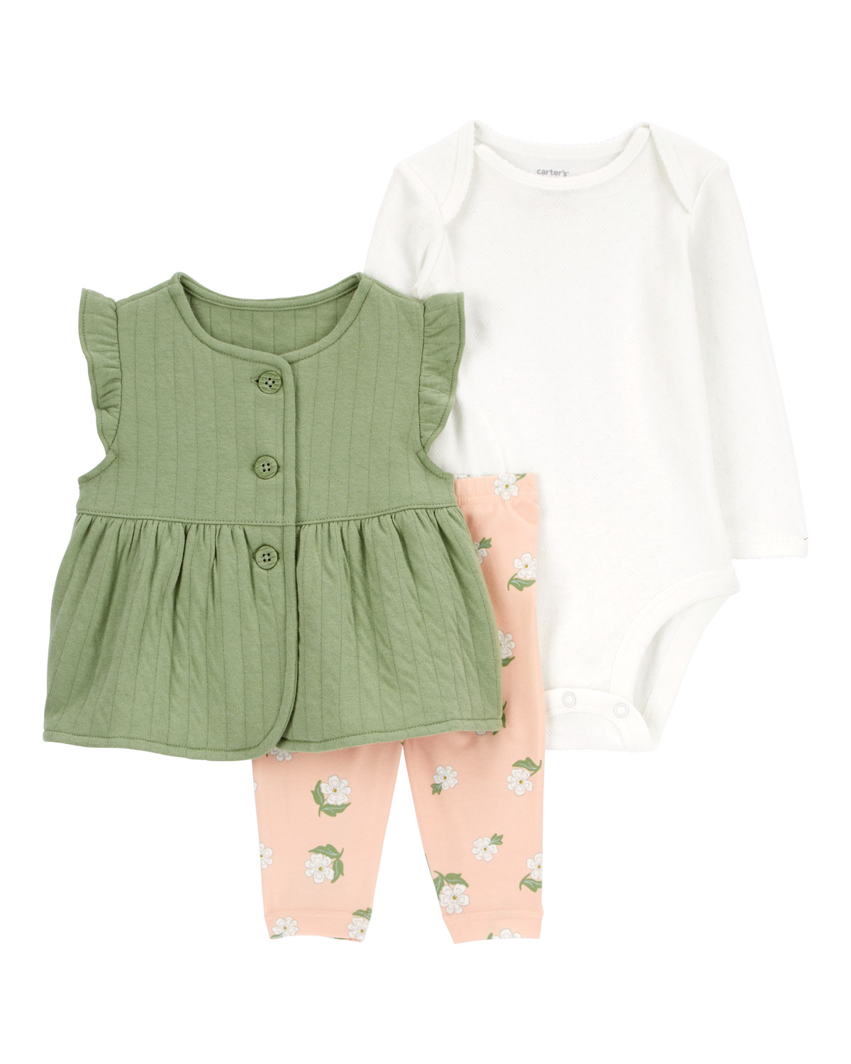 Baby 3-Piece Double Knit Little Vest Set | Carter's Inc