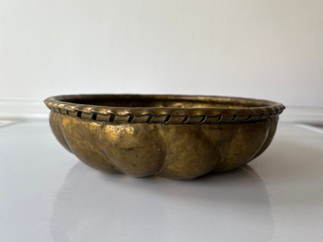 1920s Brass Bowl by Georg Von Mendelssohn Brass Bowl - Etsy | Etsy (US)