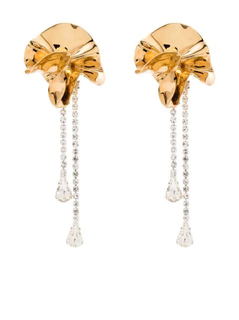 crystal drop statement earrings | Farfetch (US)