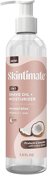 Skintimate 2-in-1 Shave Oil & Moisturizer, Coconut Bliss, 7.3oz | Shaving Oil, After Shave for Wo... | Amazon (US)