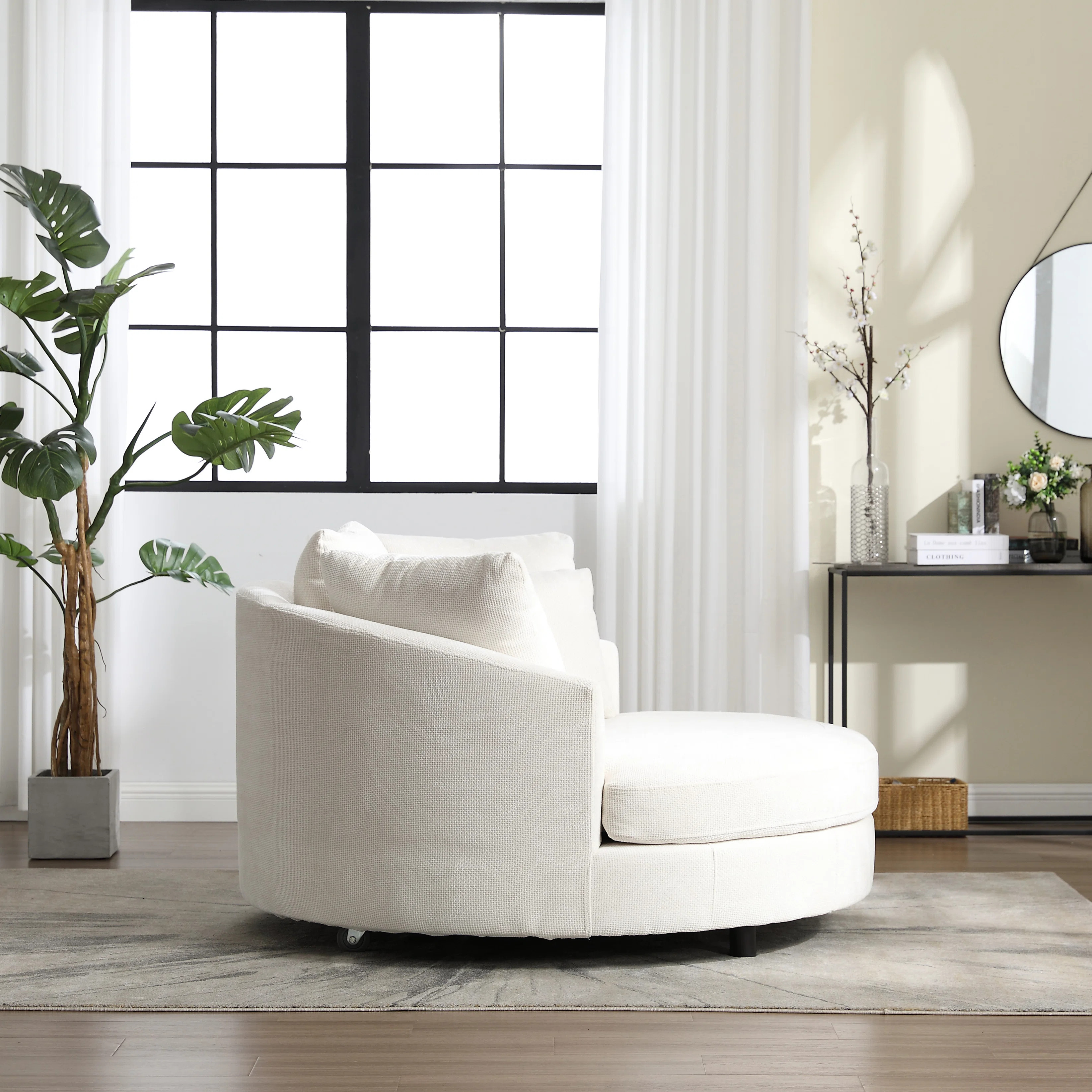 Upholstered Slipcovered Barrel Chair | Wayfair North America