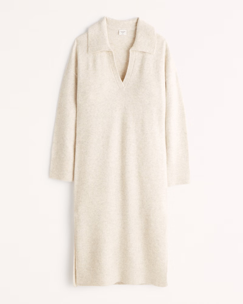 Women's Long-Sleeve Midi Sweater Dress | Women's Dresses & Jumpsuits | Abercrombie.com | Abercrombie & Fitch (US)