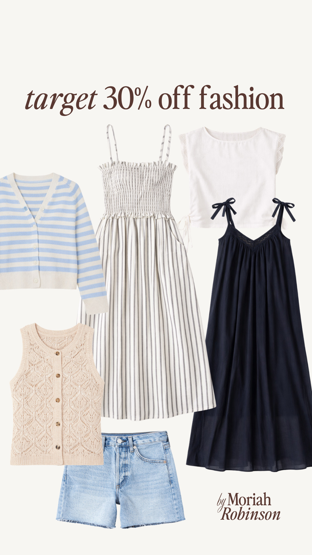 Target Circle Week is so good right now, 30% off women’s fashion 🙌✨

Rounded up some of my favorite finds from the sale: easy summer dresses, the cutest knit vest, classic denim shorts, and a lightweight cardi you’ll wear on repeat. Everything is super versatile and perfect for everyday outfits.

If you’re a Target Circle member, now’s the time to grab these before they sell out. I linked all of my picks here! 🤍 

 #LTKootd #LTKSeasonal #LTKSaleAlert