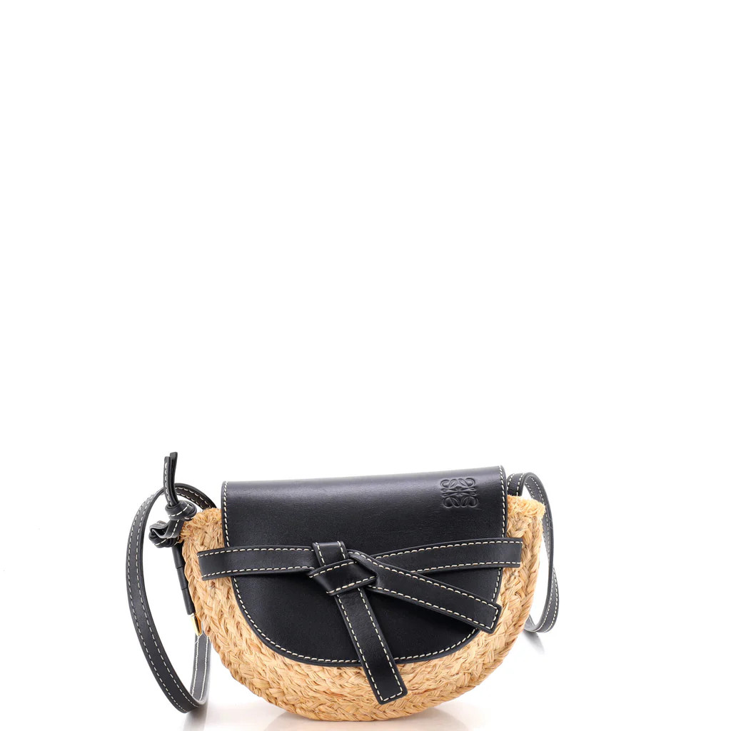 Gate Leather Shoulder Leather with Raffia Mini | Rebag