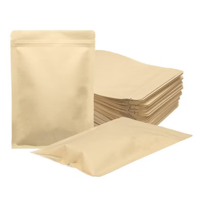 Unique Bargains Sealable Resealable Packaging Zipper Bags Foil Food Storage Pouches 100 Pcs 100 Pcs 6.7"x9.4" | Target