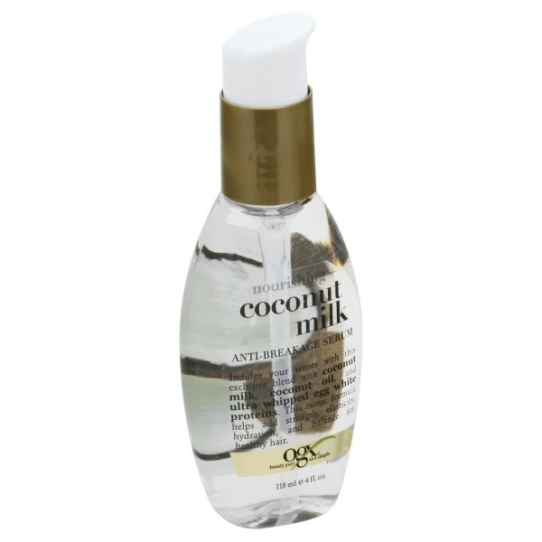 OGX Nourishing + Coconut Milk Anti-Breakage Hair Serum for Strength & Shine, Leave-In Hair Treatm... | Walmart (US)