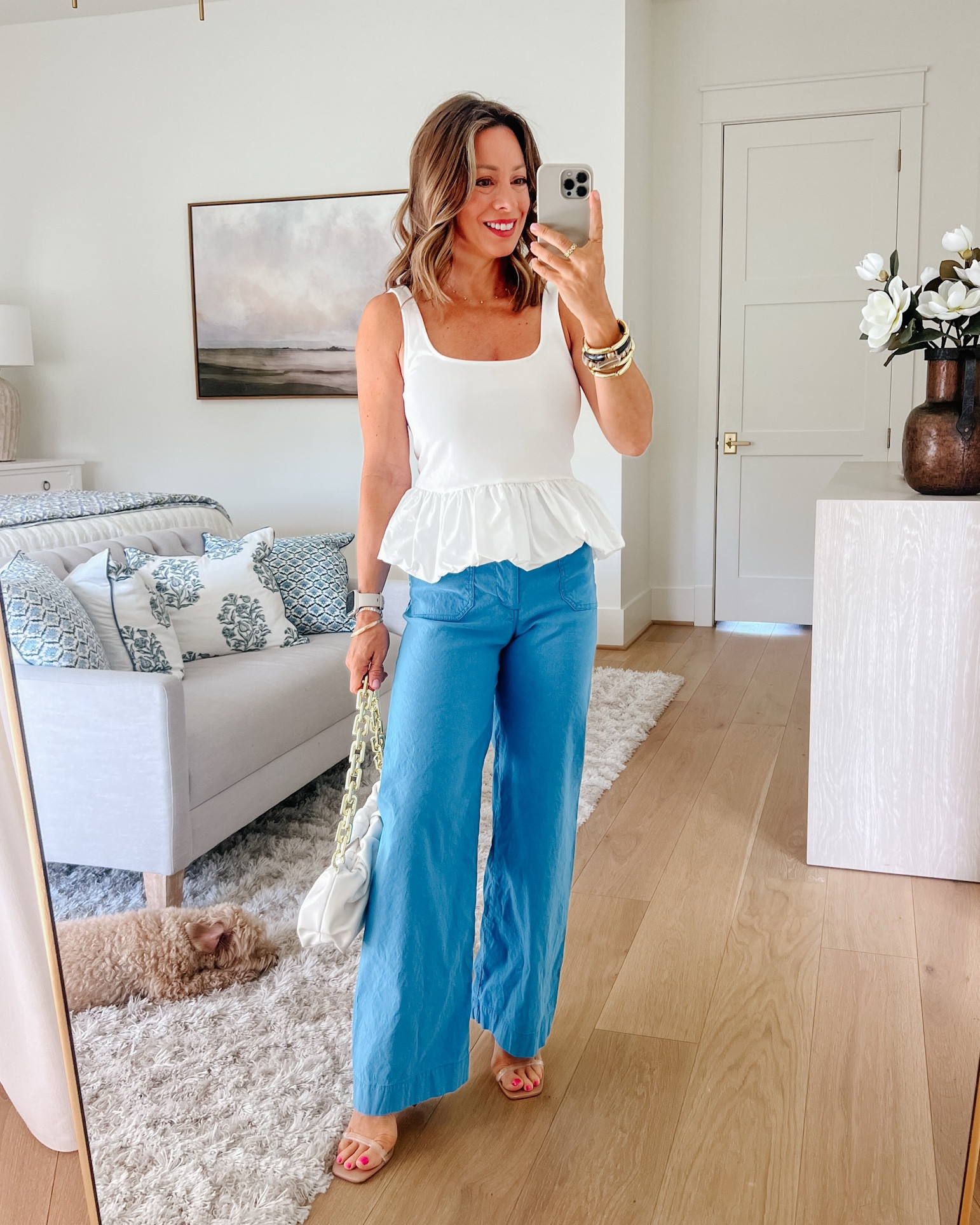 Adorable peplum top from Walmart and Anthro Colette magic pants ✨

Top Fit: I’m wearing an XS

Pant Fit: I’m wearing a 25P 

#LTKSummerEdit #LTKPetite #LTKStyleTip