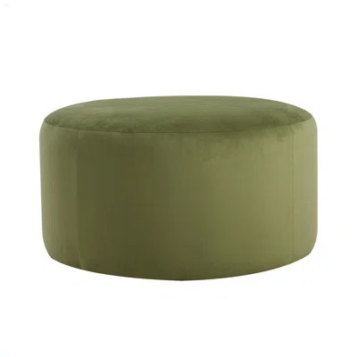 Velvet Round Ottoman For Living Room Bedroom | Wayfair North America