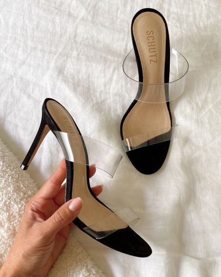 Some of the most comfortable heels I own, and they go with everything!

Clear heels, summer sandals, black heels, nude heels, shoes, wedding guest shoes

#LTKStyleTip #LTKShoeCrush #LTKSeasonal