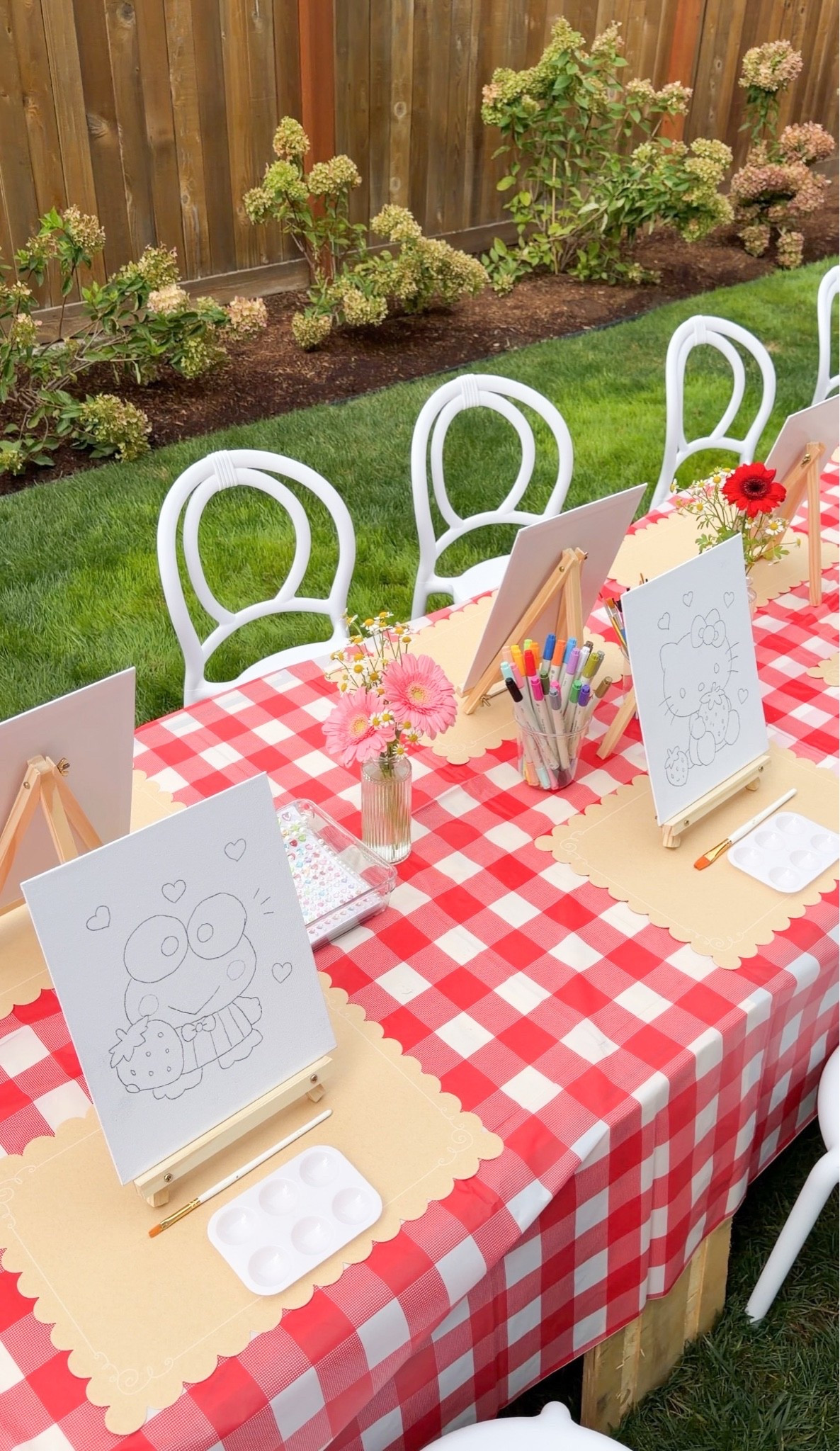 DIY drawn canvases for painting!

Tablecloth, paint brush, easel, acrylic paint, painting canvas, transfer paper, kraft paper, paint palettes, markers, vases, gem stickers

#LTKsummer #LTKhome #LTKkids