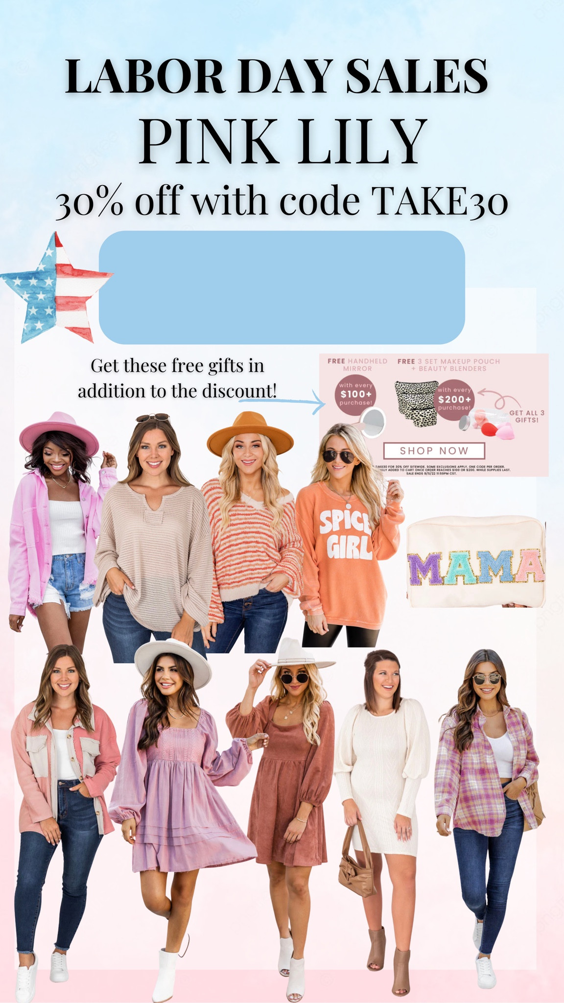 Pink Lily sale finds! Use code TAKE30 for 30% off your purchase PLUS free gifts with your order! #pinklily #salealert #laborday #labordaysale #sale #onsale #fall #fallclothes

#LTKSale #LTKsalealert #LTKSeasonal