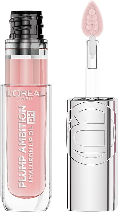 L'Oreal Paris Plump Ambition pH Hyaluron Lip Oil, Color Shifting Lip Tint with 24HR Hydration, Vo... | Amazon (US)
