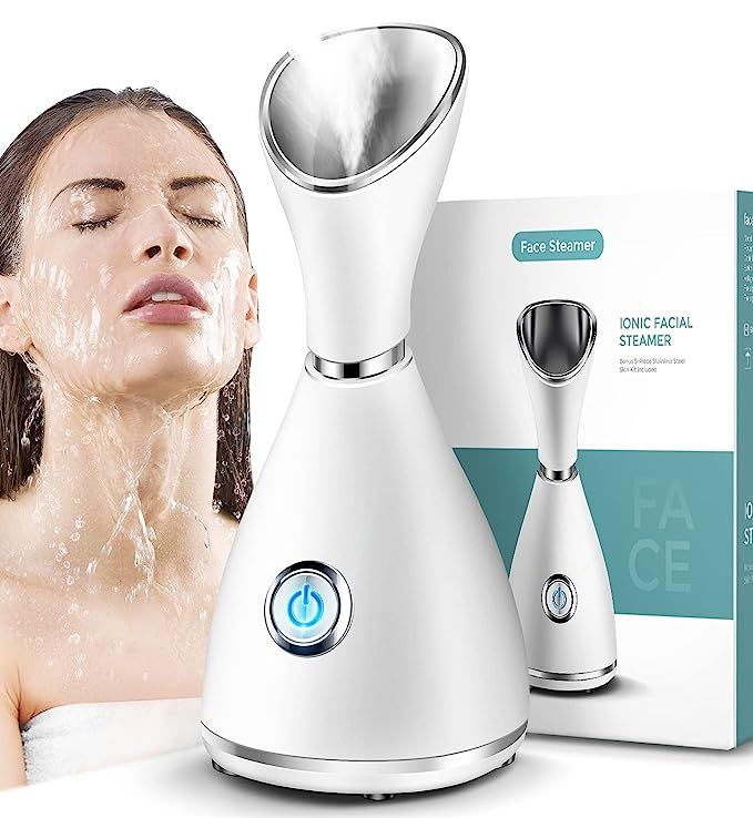 Facial Steamer, Face Steamer for Facial Deep Cleaning Home, Facial Spa Warm Mist Humidifier Atomi... | Amazon (US)