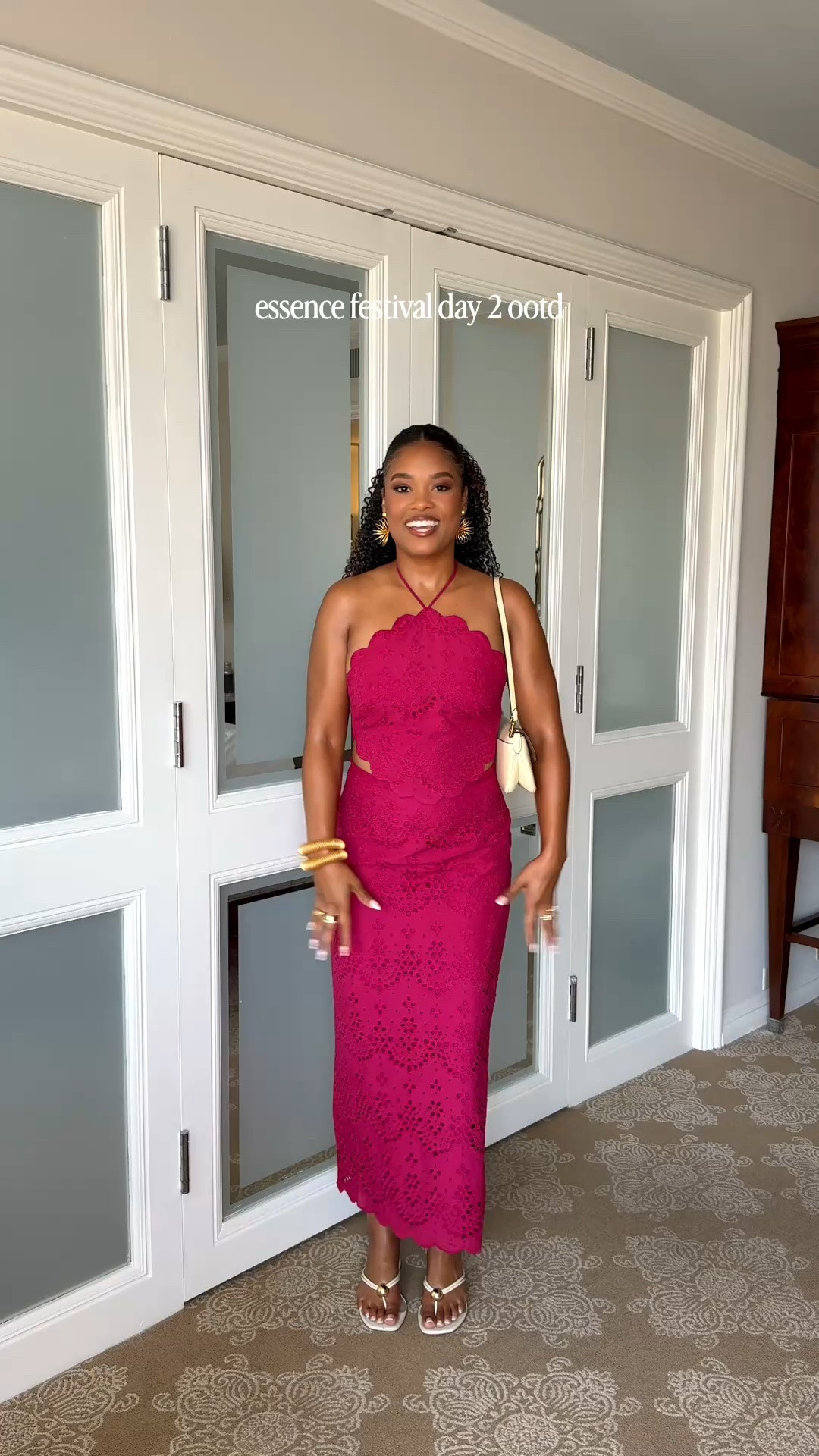 outfit of the day for essence fest day two 🩷✨

#LTKootd #LTKBeauty #LTKdayinmylife