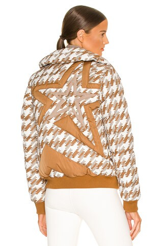 Perfect Moment Super Star Jacket in Houndstooth White Pepper & Brown Sugar from Revolve.com | Revolve Clothing (Global)