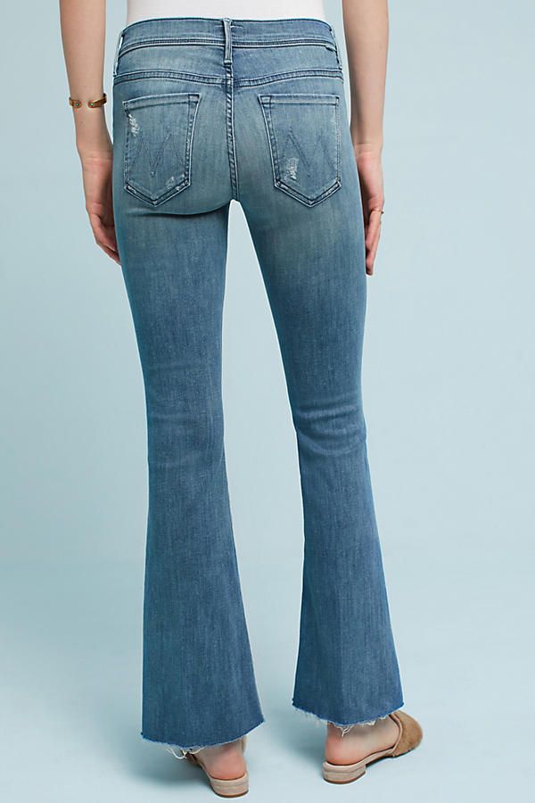 Mother The Weekender Fray Mid-Rise Flare Jeans | Anthropologie (US)