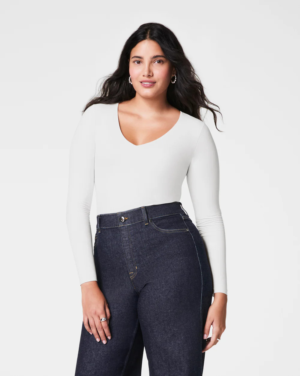 SPANX® Fit-To-You Long Sleeve V-Neck Top | Spanx