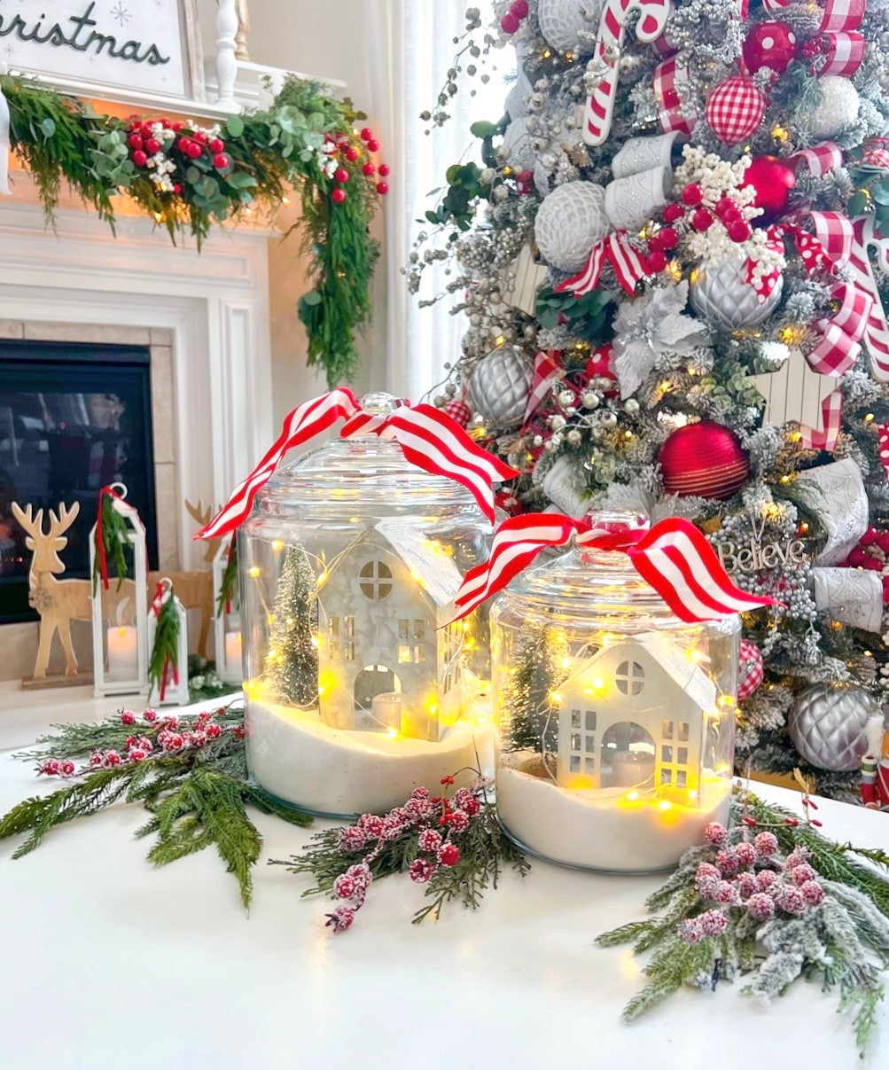 🎄These little jars make me so happy—I added them to my holiday decor a few years ago, and now they come out every single season. ✨ They’re so easy to make and look adorable anywhere… living room, kitchen, even the bathroom! Such a simple DIY that adds instant Christmas magic. 

Holiday DIY decorations 
Christmas magic
Interior Decorator 
Christmas decorations 
Christmas decorating ideas


#LTKSeasonal #LTKHome #LTKHoliday