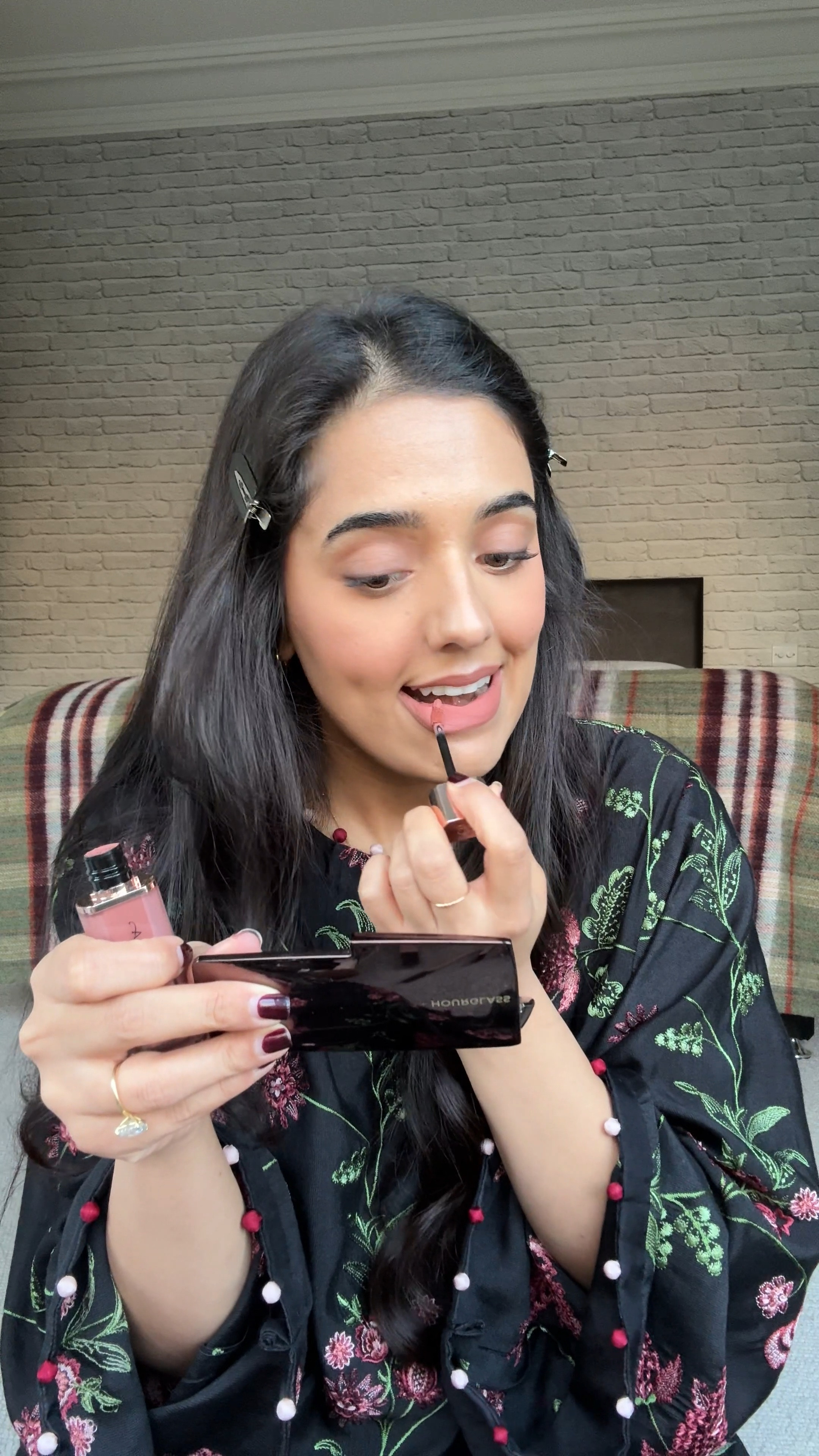 Foundation shade — 030
Lipliner — honey beige
Lip velvet — crush