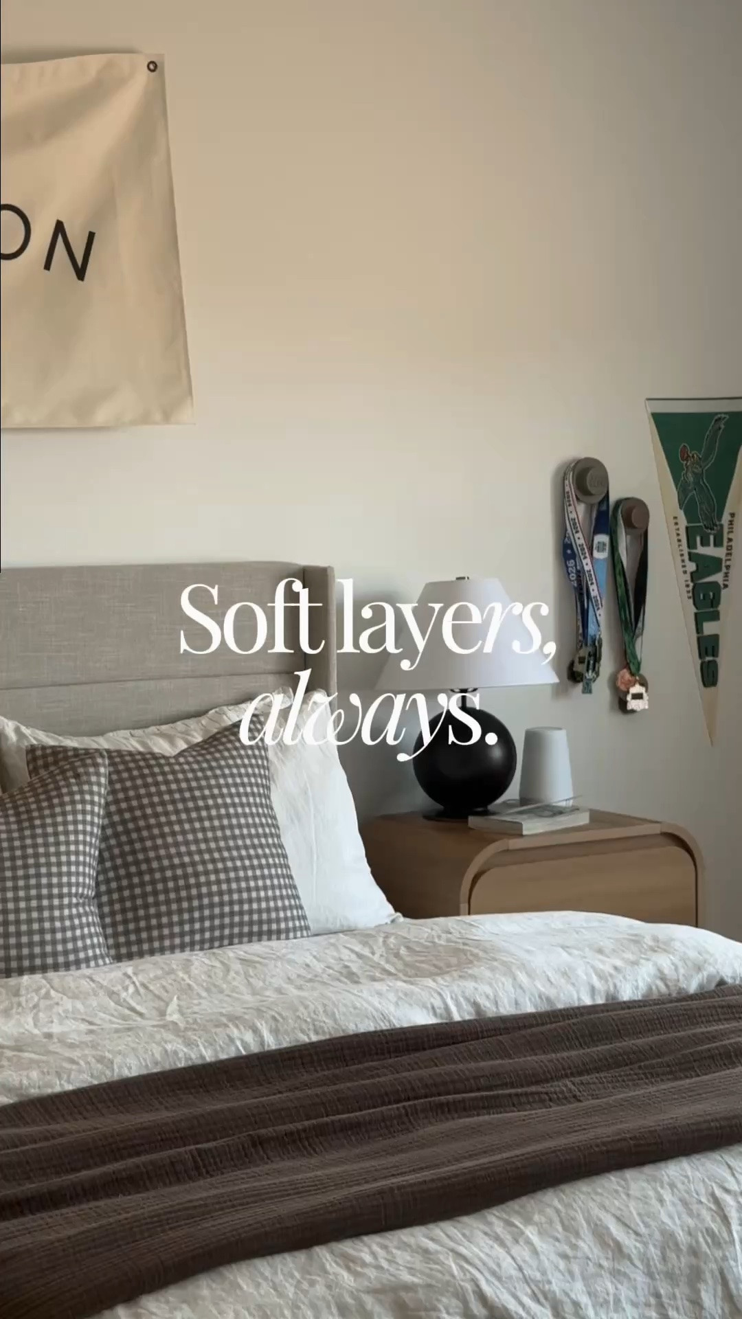 #ad There’s something about these layered linens from @Quince that instantly makes a bed feel softer and more inviting. I love keeping my son's bedding calm and neutral, then letting his personality and interests come through in the rest of the room.

Bedding details: 
Sheets: European linen sheet set in Pencil Stripe
Duvet: European linen duvet set in Sand
Bed blanket: Organic cotton gauze blanket in Chocolate 

Bedroom decor, bed throw pillows, amazon curtains, bedding, bedroom rug, nightstand decor, nightstand lamp, neutral bedroom, kids bedroom, boy room, Minecraft bedroom, boys bedding, quince bedding

#LTKHome