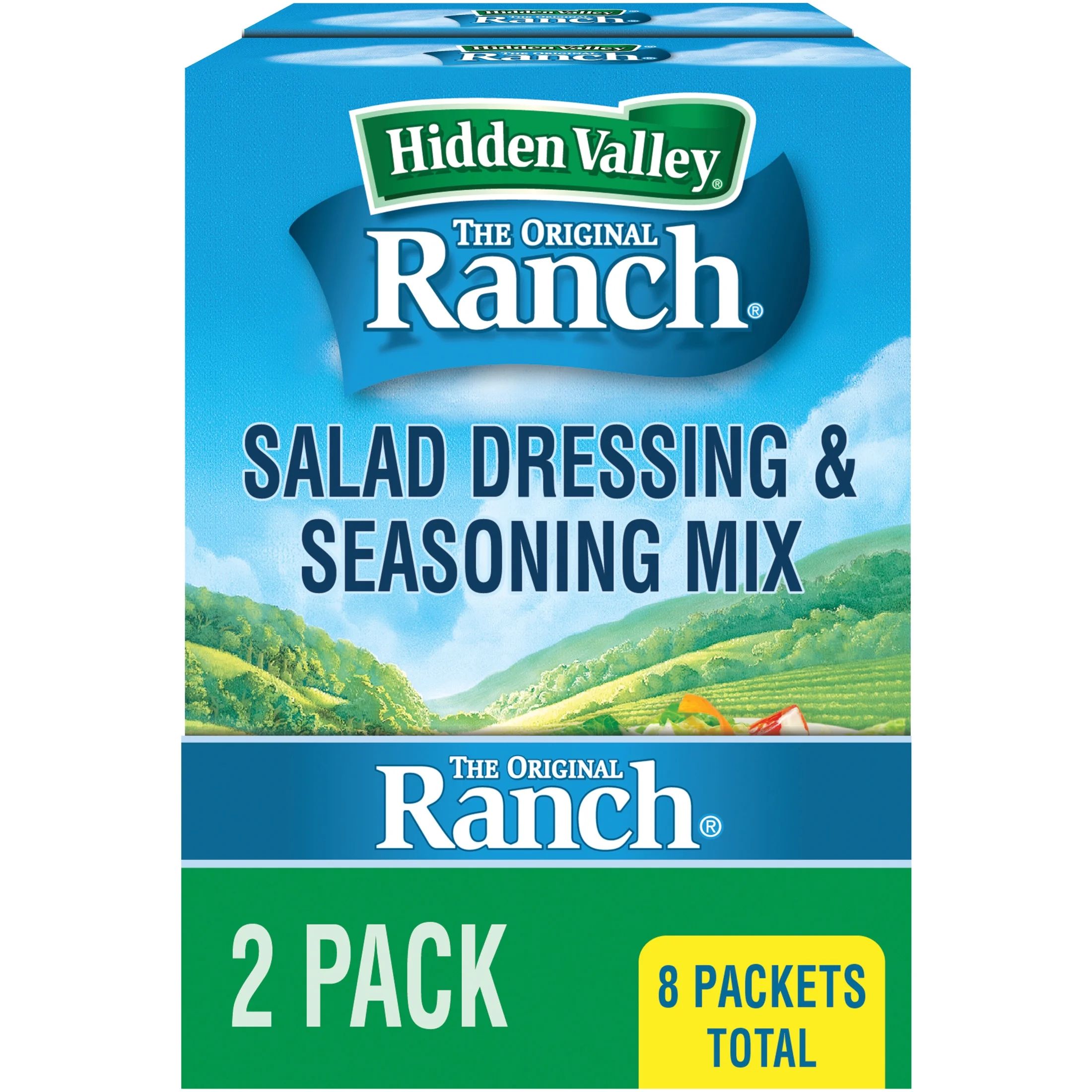 Hidden Valley Gluten Free Original Ranch Dry Salad Dressing & Seasoning Mix, 1 oz, 8 Pack | Walmart (US)