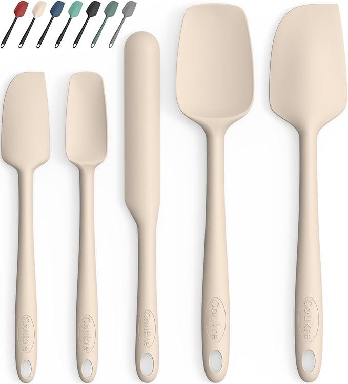 Coukre Silicone Spatula Set of 5,High Temperature Resistant, Food Grade Silicone, Dishwasher Safe... | Amazon (US)