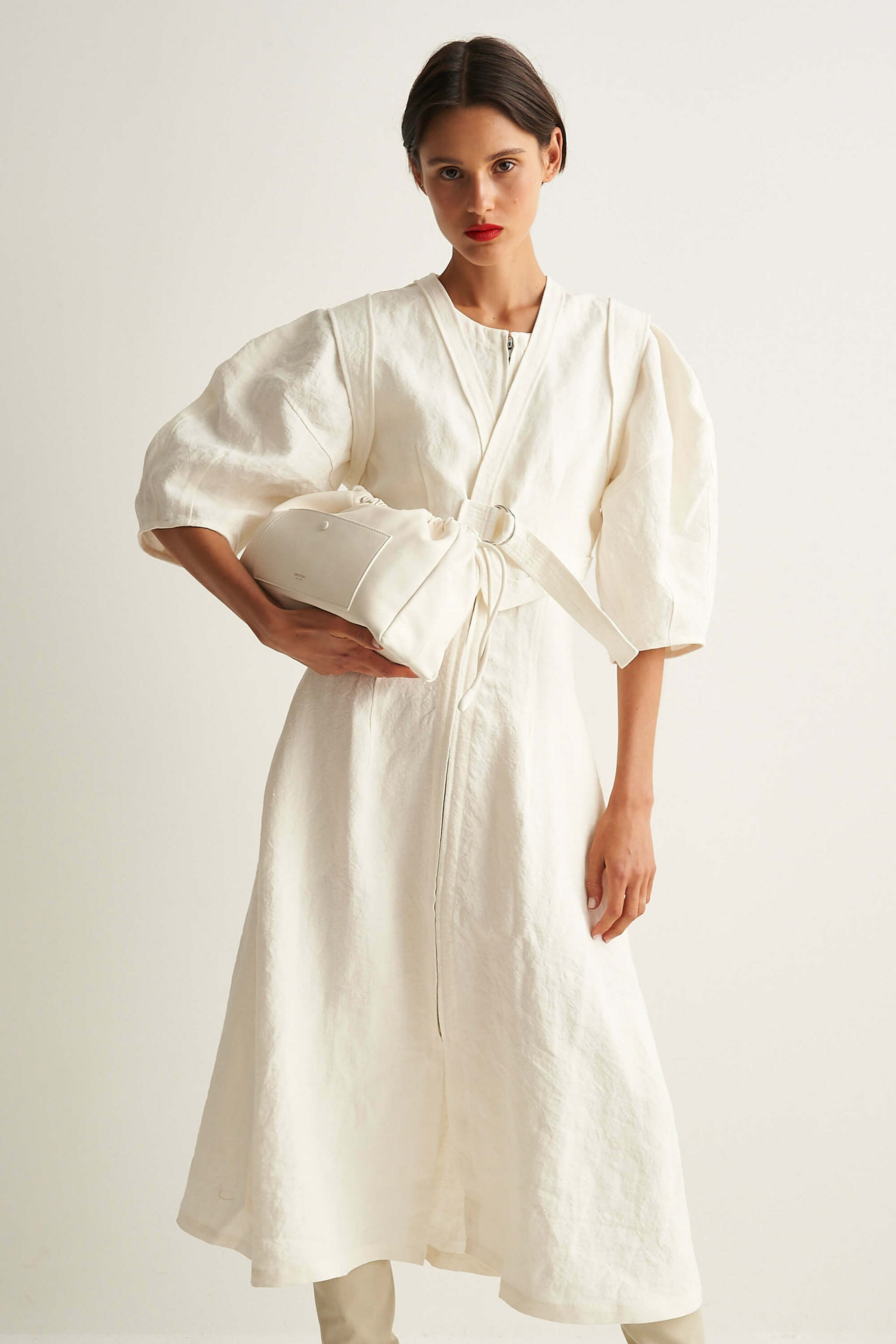 Oroton Eggshell Sculptured Dress | Oroton