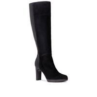 Geox D Annya H. G Suede Heeled Knee Boot With Stretch Back | Very (UK)