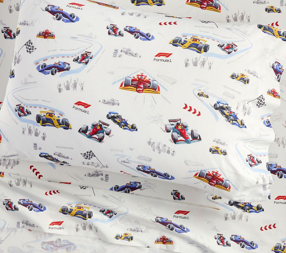 Formula 1\u00ae Organic Cotton Sheet Set | Pottery Barn Kids