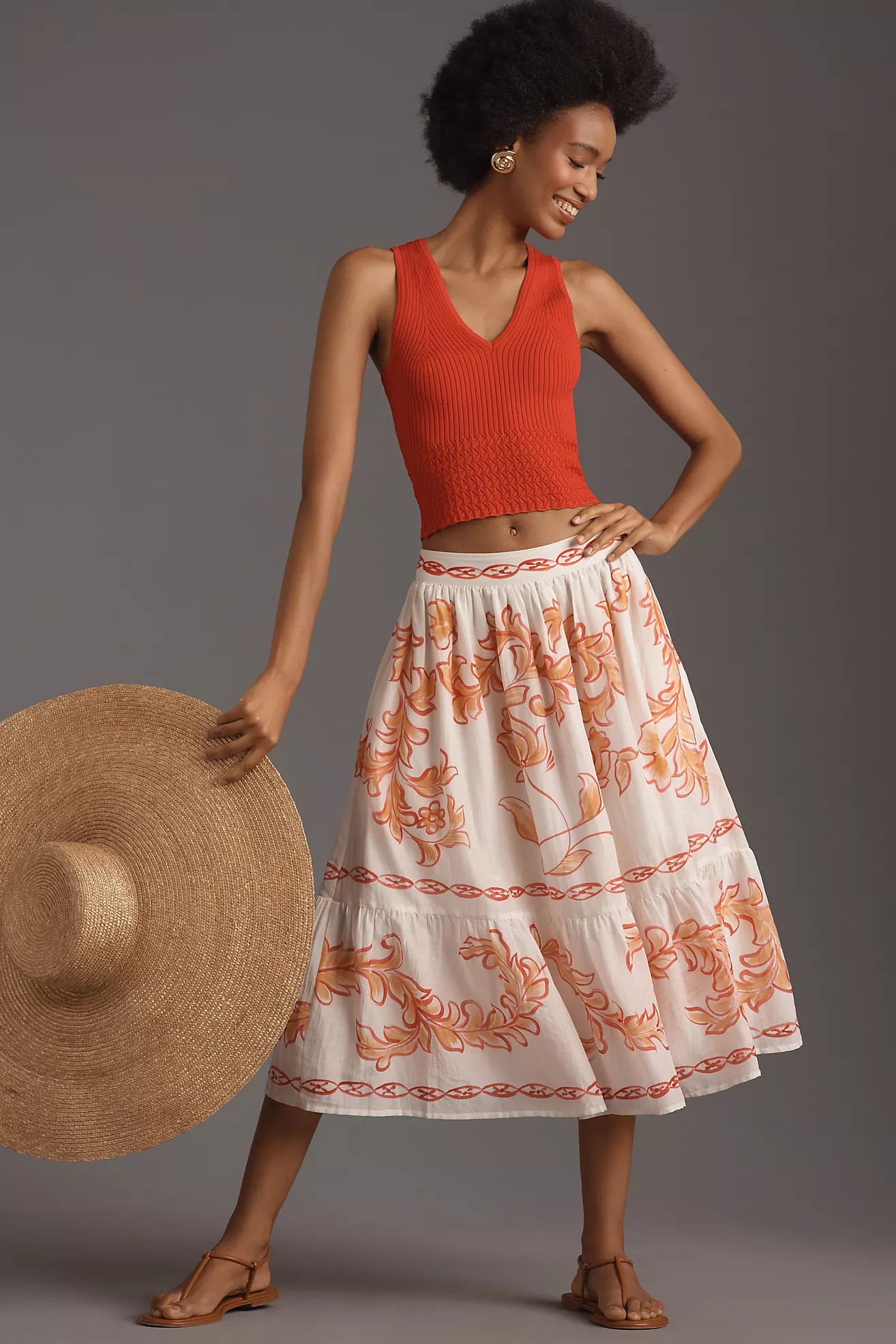 Banjanan Sienna Midi Skirt | Anthropologie (US)