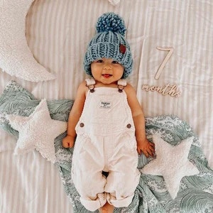 Made to order Design your own fold over hat. Knit hat . Hat with overzised pom pom. Winter kids h... | Etsy (US)