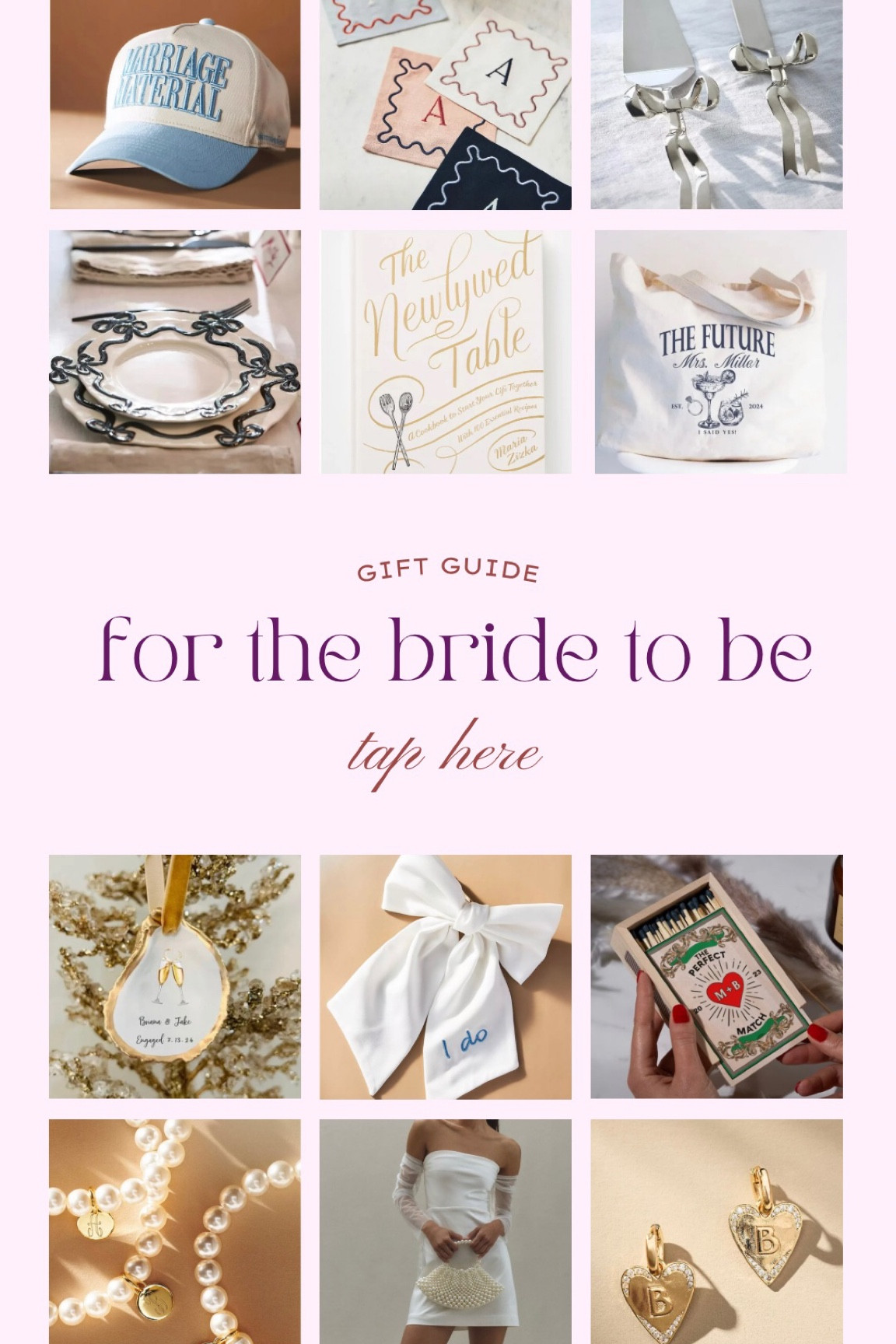 Gift guide for the bride to be✨🥂👰🏼‍♀️💍 #bride #engaged 

#LTKGiftGuide #LTKCyberWeek #LTKWedding