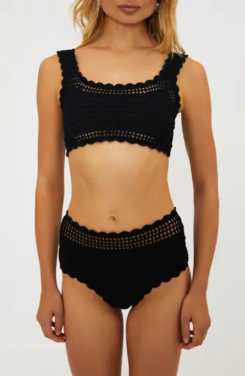 Beach Riot Andy Crochet Bikini Top | Nordstrom | Nordstrom