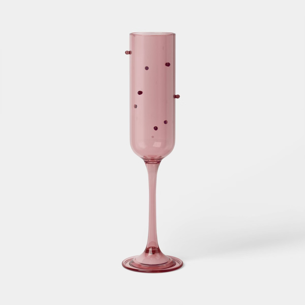 7.3 fl oz Champagne Glass Pink with Red Dots - Threshold™ | Target