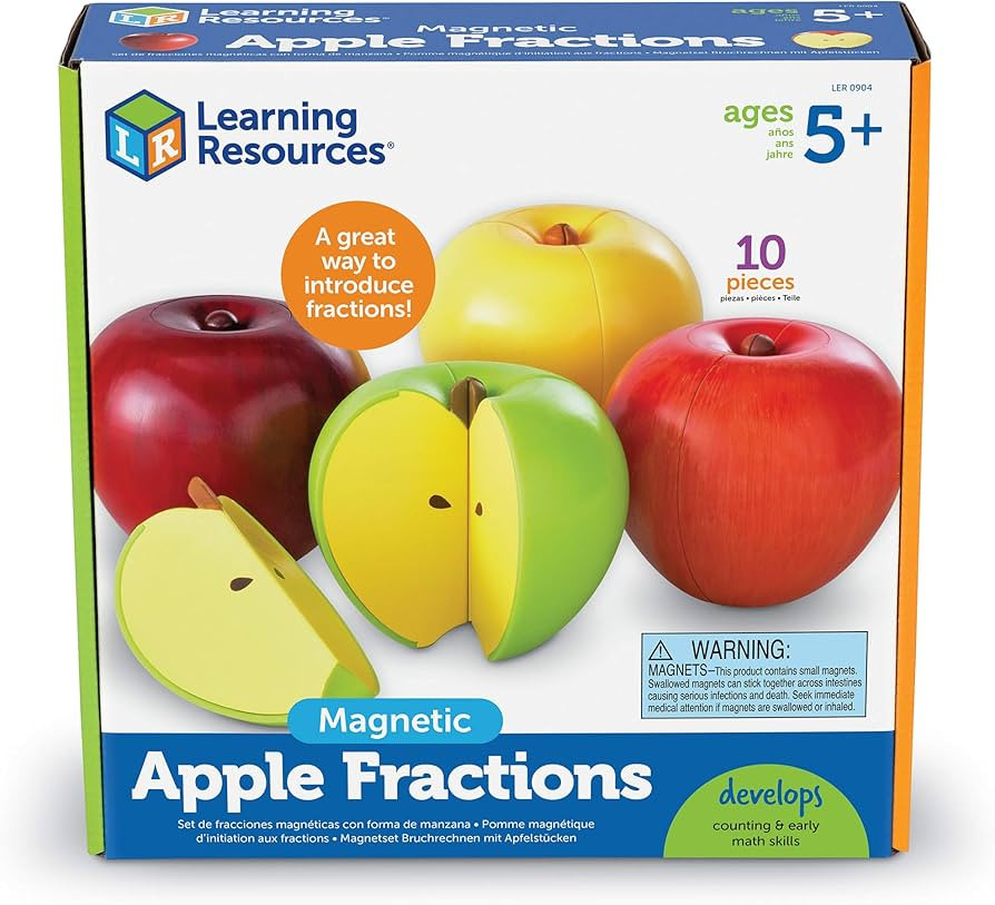 Bring fractions to life with these sectioned apple magnets | Amazon (US)